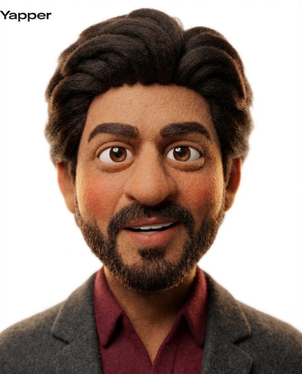 Transform the uploaded image into a stylized 3D claymation character. Soft felt / fuzzy texture…