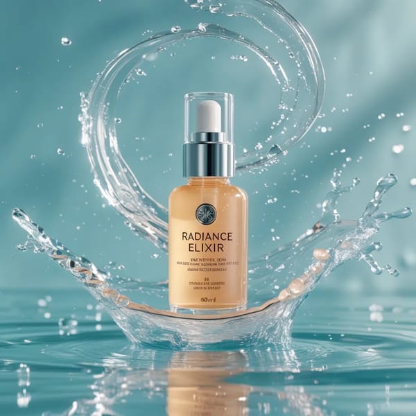 Luxury skincare commercial, ultra-premium aesthetic. Use the provided product image as the exac…