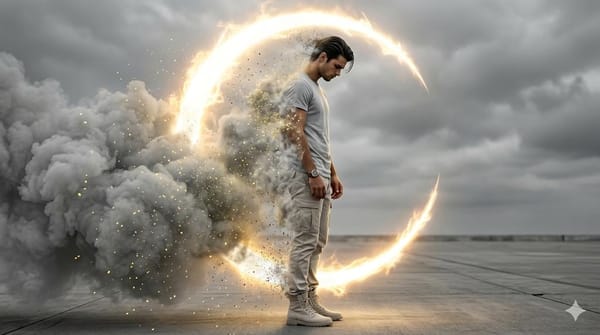 Create an ultra-realistic, cinematic 8K image with high-contrast dramatic lighting and a photo-…