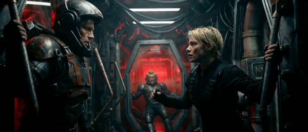 【Style】 Hollywood Sci-fi cinematic. The entire camera frame rotates 360 degrees in a slow, sick…