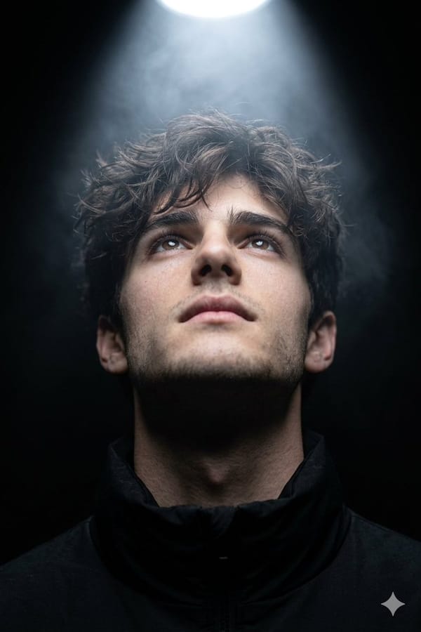 A hyper-realistic cinematic close-up portrait (use uploaded face as reference). prompt example