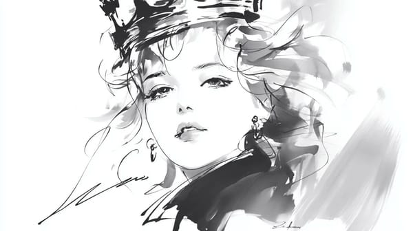 Newly created style on Midjourney prompt example