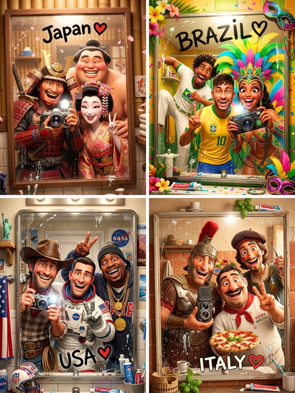High-quality stylized 3D CGI Pixar-style render, vertical 3:4 composition, three most iconic and re… prompt example