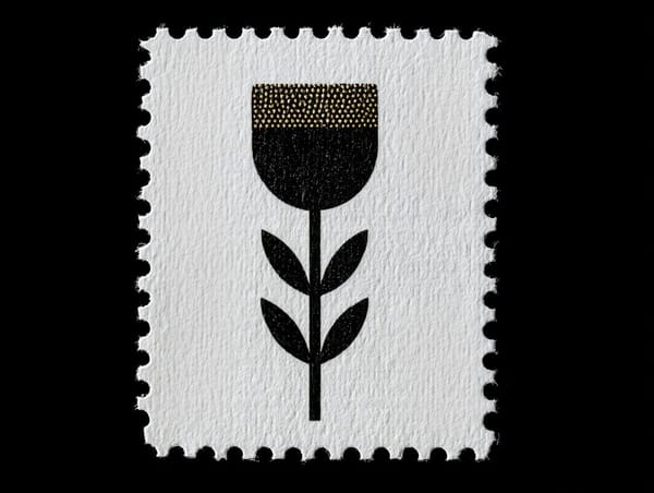 Generating my own postage stamps with midjourney ✨💫 prompt example