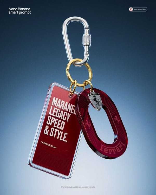 Act as a High-End CGI Product Photographer and 3D Render Artist prompt example