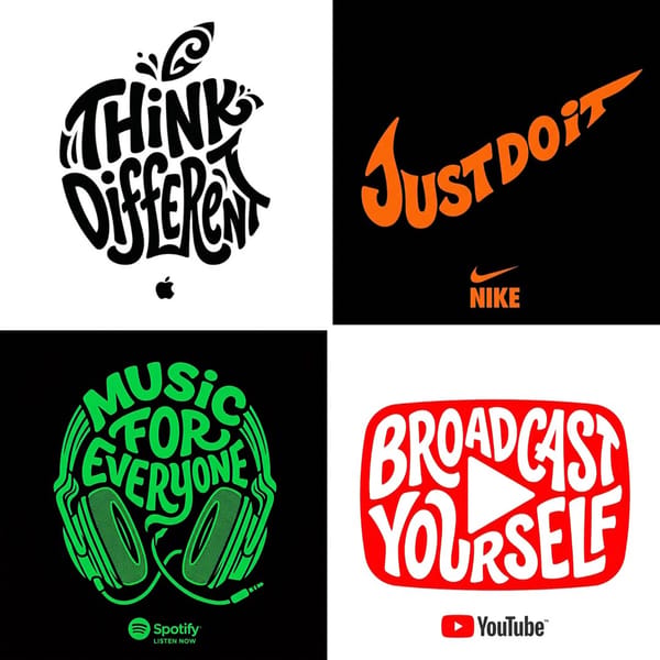 Create a typographic illustration shaped like a [OBJECT], where the text [BRAND SLOGAN] forms the s… prompt example