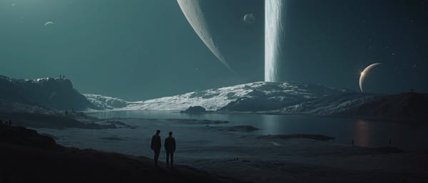 Twilight hours on the other planet prompt example