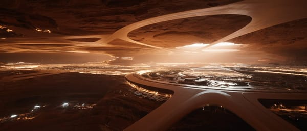 This is how I imagine the next human civilization living on Mars, made with Midjourney V8 Alpha. ht… prompt example