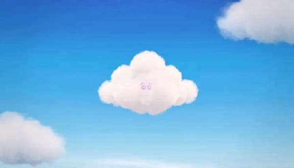 Ultra-cute pastel cloud animation, soft rounded chibi style, bright sky tones, smooth bouncy physic… prompt example