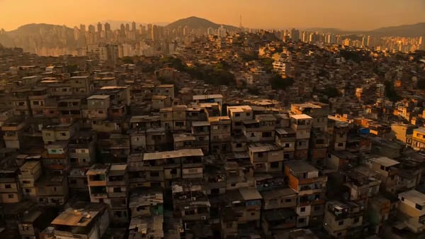 VERTICAL CITY — São Paulo Parkour at Sunset A teenage girl, 17, athletic, black curly hair flyi…
