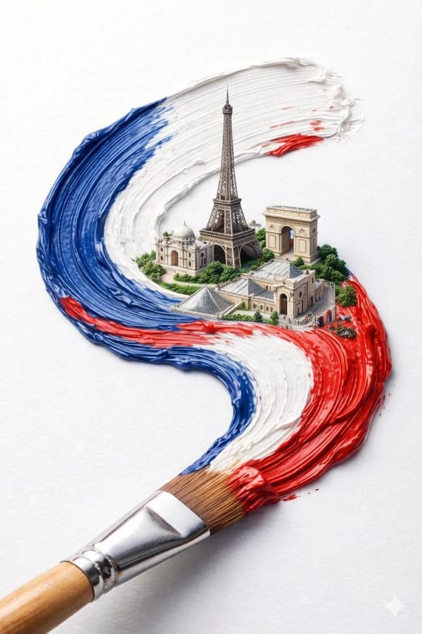 A hyper-realistic macro shot of a paintbrush creating a thick textured paint stroke on a clean whit… prompt example