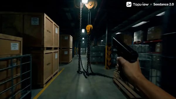 15-second First-Person Action Movie Short Film: 8 shots with extremely intense handheld POV. The pr… prompt example