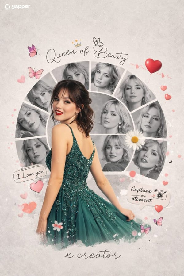 Queen of Beauty, prompt example