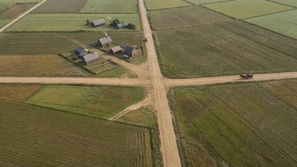 Timelapse prompt on Seedance 2 : Locked-off aerial timelapse of the exact same landscape across cen… prompt example