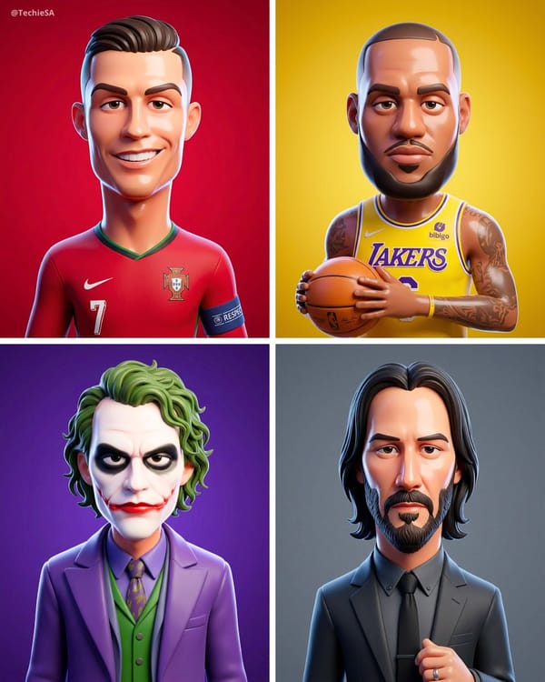 Transform the person from the attached photo into a smooth stylized 3D cartoon character in the sam… prompt example