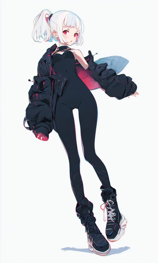 うちの子、リアヂフェさん。oref 待ちたかったけど、特徴を整理してV8で再設計。 prompt example