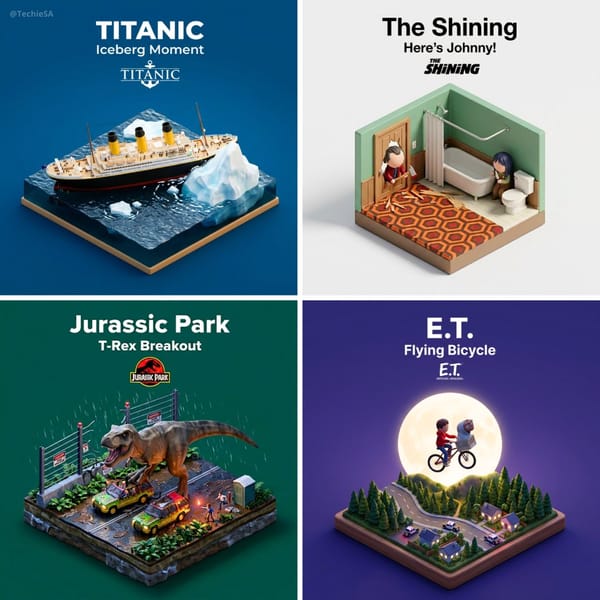 Present a clear, 45° top-down isometric miniature 3D cartoon scene of the iconic scene [SCENE N…