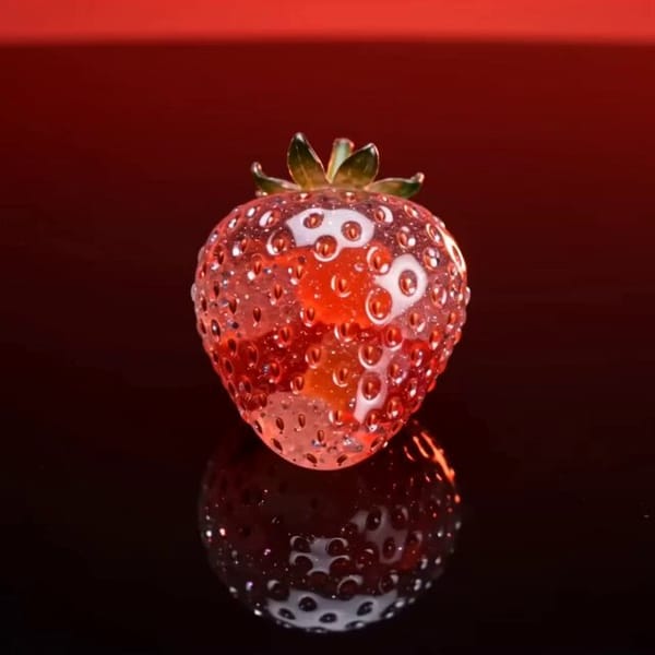 ASMR video. No music. Macro details, dynamic motion, continuous shot Shot 1: A transparent glas…