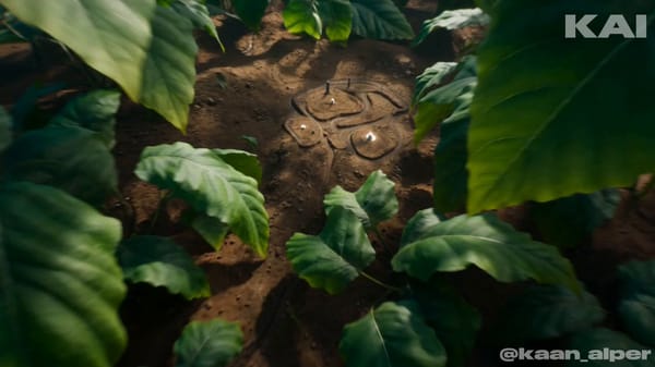 Extreme macro shot revealing a bustling ant colony reimagined as a sprawling metropolis. The ca…