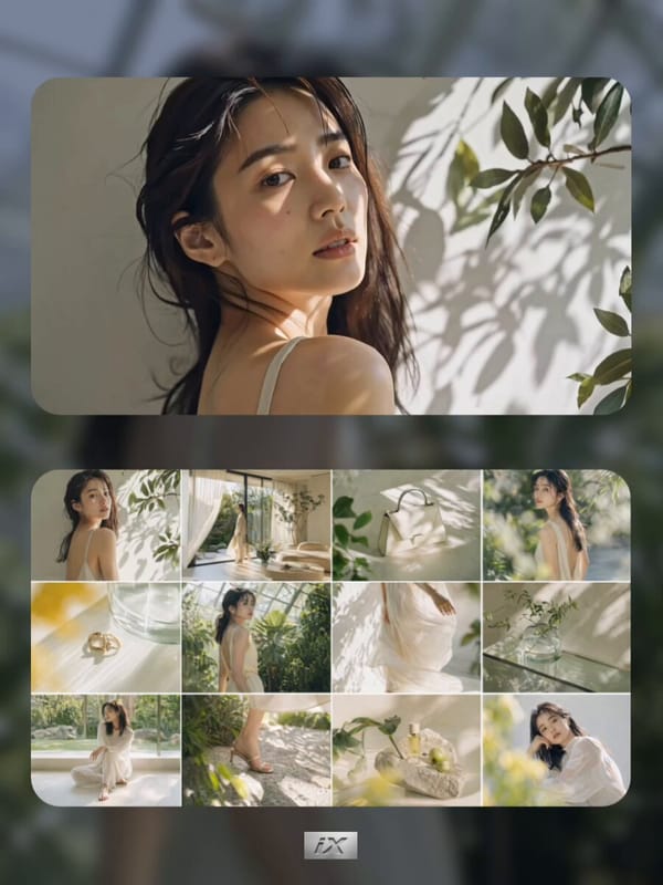 >> の各フレームを動画化して繋げる。ハイブランドの新作プロダクトのティザー動画。自然な手ブレ。若い日本人の女性。ハイブランドのCMに合うBGM。 prompt preview
