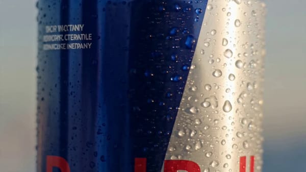"scene_1": { "seconds": "0-2", "description": "Extreme close-up of a Red Bull can, ice cold, conden… prompt example