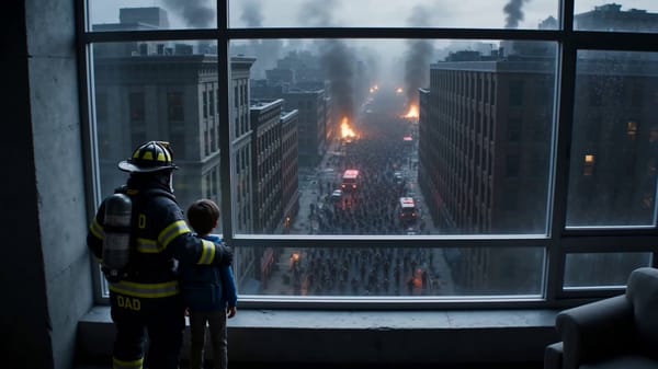 [THEME]: a sudden zombie outbreak collapses cities overnight; a firefighter father tries to pro…