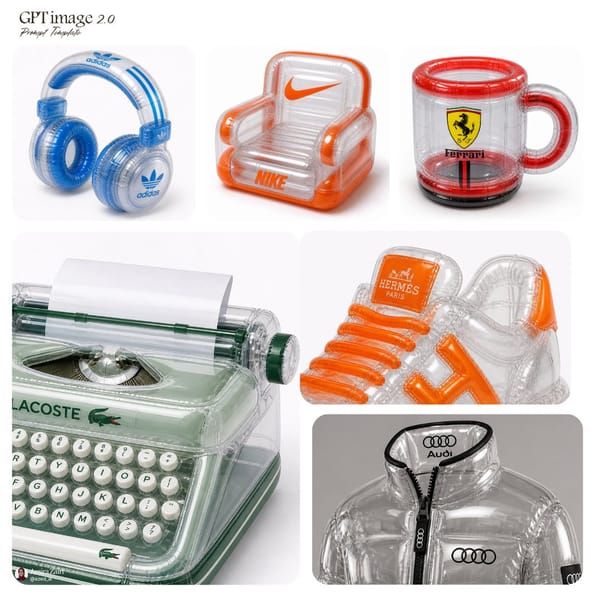inflatable [product], transparent plastic material, high-gloss reflective surface, visible seam…