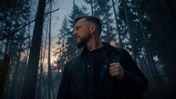 Cinematic dark fantasy VFX transformation shot on Arri Alexa 35 with Master Prime lenses, featu…
