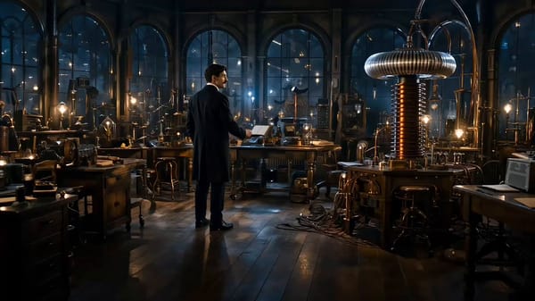 Create a seamless 15-second cinematic historical science video using one reference image. Refer…