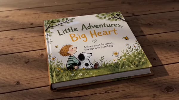 15-second cinematic handcrafted storybook animation with controlled pacing. A physical illustra…