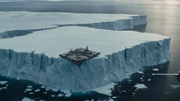 Ultra-realistic military research base built into an iceberg. Sirens blare as the glacier split…