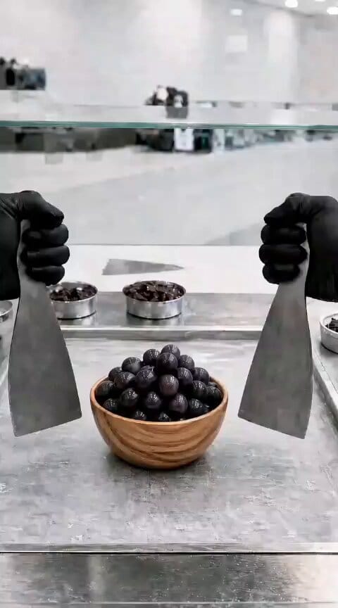 Ultra-realistic cinematic food commercial, vertical 9:16, close-up POV shot of a professional i…