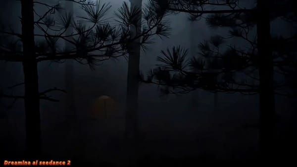 【Style】 Found footage horror, 16mm shaky handheld camera, naturalistic lighting (flashlight as prim… prompt example