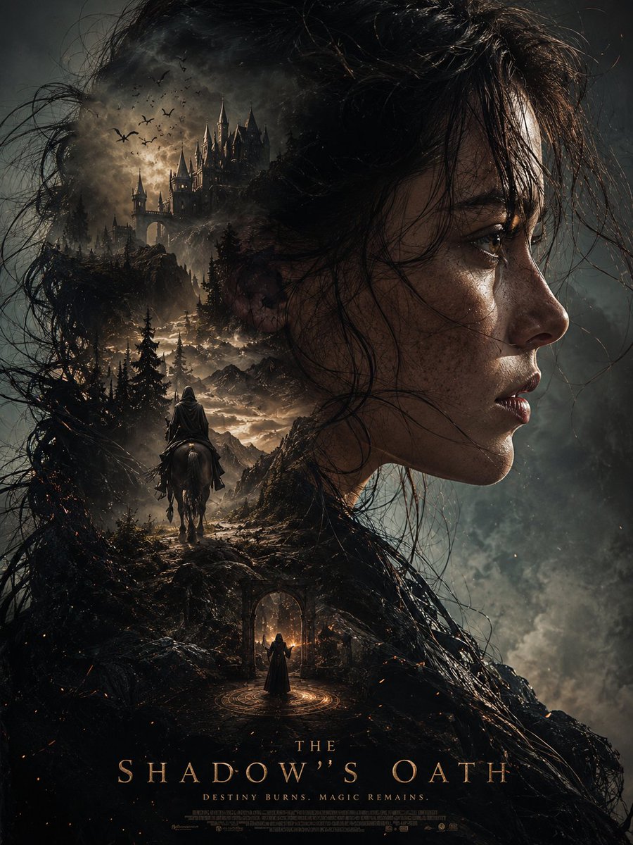 This ultra-cinematic dark fantasy poster is automatically generated using (face and hairstyle from… prompt example