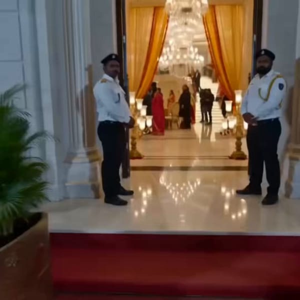 Some girls arrive at the wedding to create a drama, people get confused about whats happening prompt example