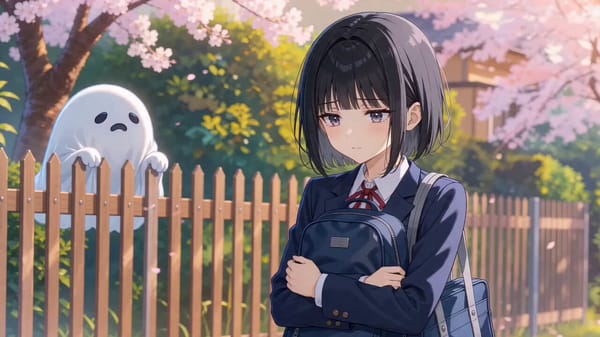 15-sec fast-cut anime montage. 【Shy girl (black bob, teary eyes, navy blazer)】walks home under cher… prompt example