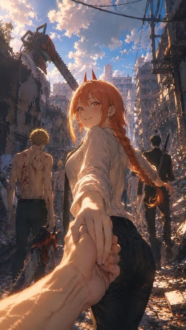 Create an ultra-detailed cinematic anime illustration in the style of a high-budget modern Japa…
