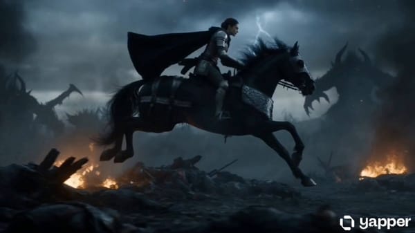 A highly cinematic 15-second ultra-realistic fantasy sequence featuring a fearless warrior quee…