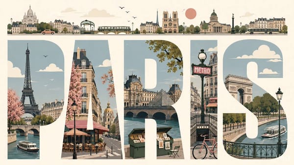 Animate this typography-based travel poster of [CITY_NAME] as a refined cinemagraph. The image…