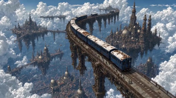 15-SECOND CINEMATIC ACTION SEQUENCE — BATTLE ATOP THE SKY-TRAIN 0.0–2.0s: Sweeping aerial drone…