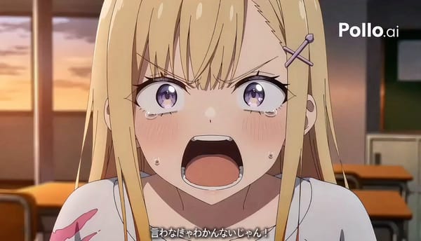 15秒 / seamless multi-cut / theatrical anime emotional dialogue drama / 顔アップ中心 参照画像： Image 1 = 金髪のクー… prompt example
