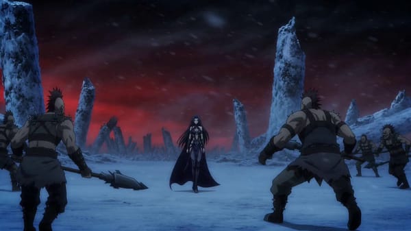 Create one complete 15-second anime-style fantasy battle video with visuals, Japanese dialogue,…