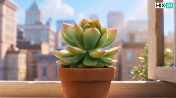 Prompt 1: A full-body character design of an adorable succulent plant humanoid in Pixar-style 3…