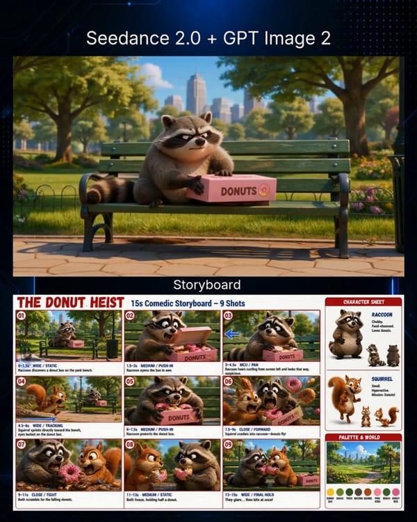 [CINEMATIC SETUP] Full-color 3D animated comedy short, cinematic cartoon style, bright sunny pa…