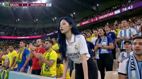 BRAZIL 1 - 2 ARGENTINA prompt example