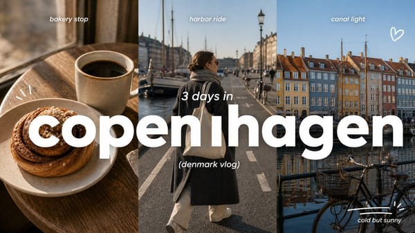 Clean Triptych Travel Vlog Thumbnail prompt preview