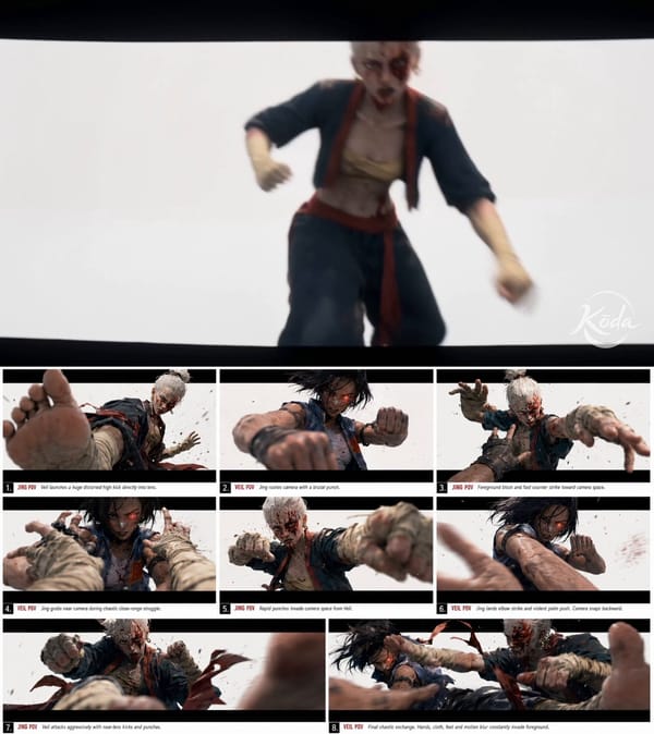 Use @[image1] as Veil'sreference. Use @[image2] as Jing's reference. The characters must strict…