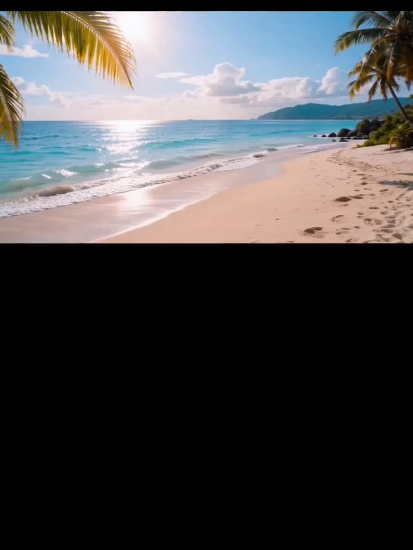 Viral 15-second summer beach bestie splash healing-style vlog storyboard master template, featuring… prompt example