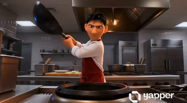 Use the attached THE WOK CHEF storyboard image as the exact visual reference. Create a 12-secon…