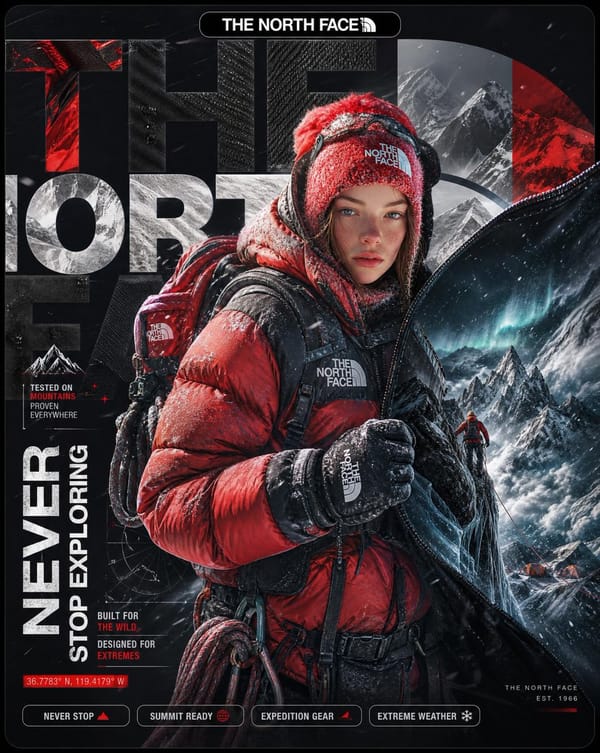 THE NORTH FACE prompt example